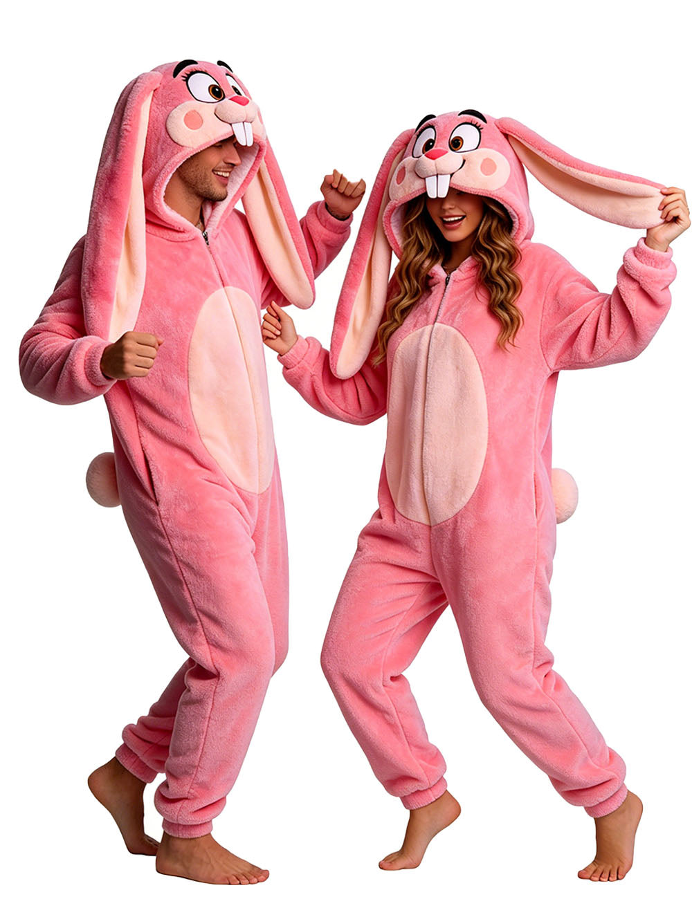 Pink Long-Eared Bunny Costume