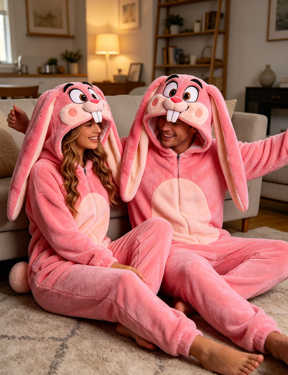 Pink Long-Eared Bunny Costume