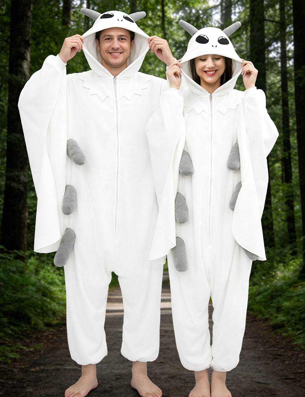 White Moth Onesie - ANACOSPLAYONE