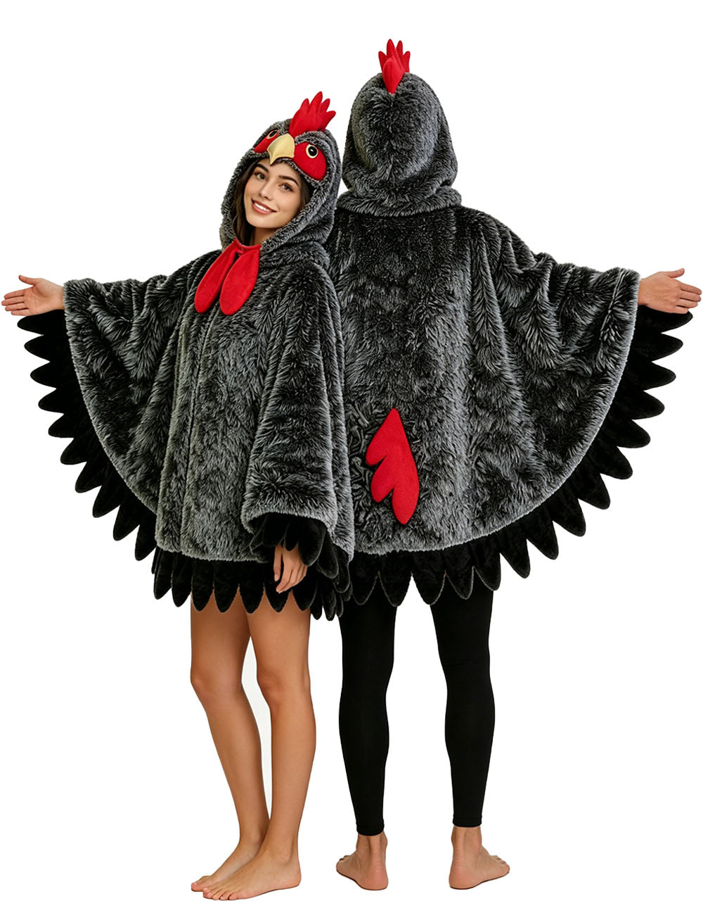 Black Rooster Top Costume