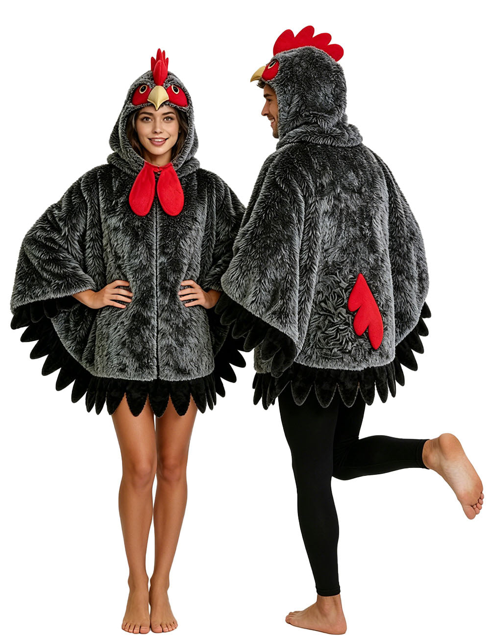 Black Rooster Top Costume