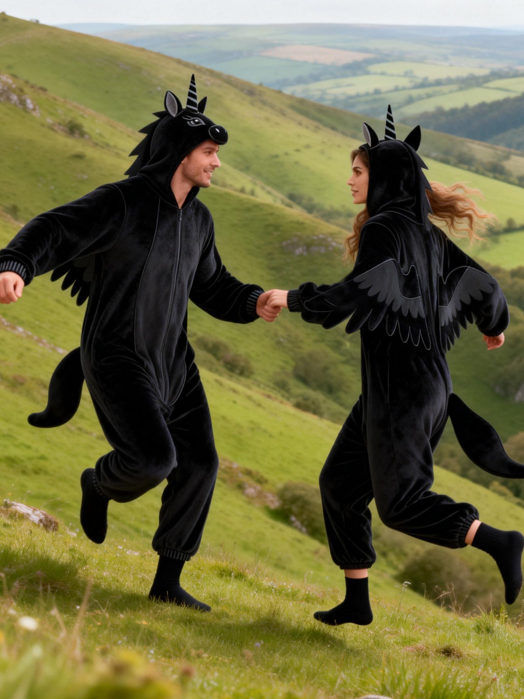 Black Horse Onesie - ANACOSPLAYONE