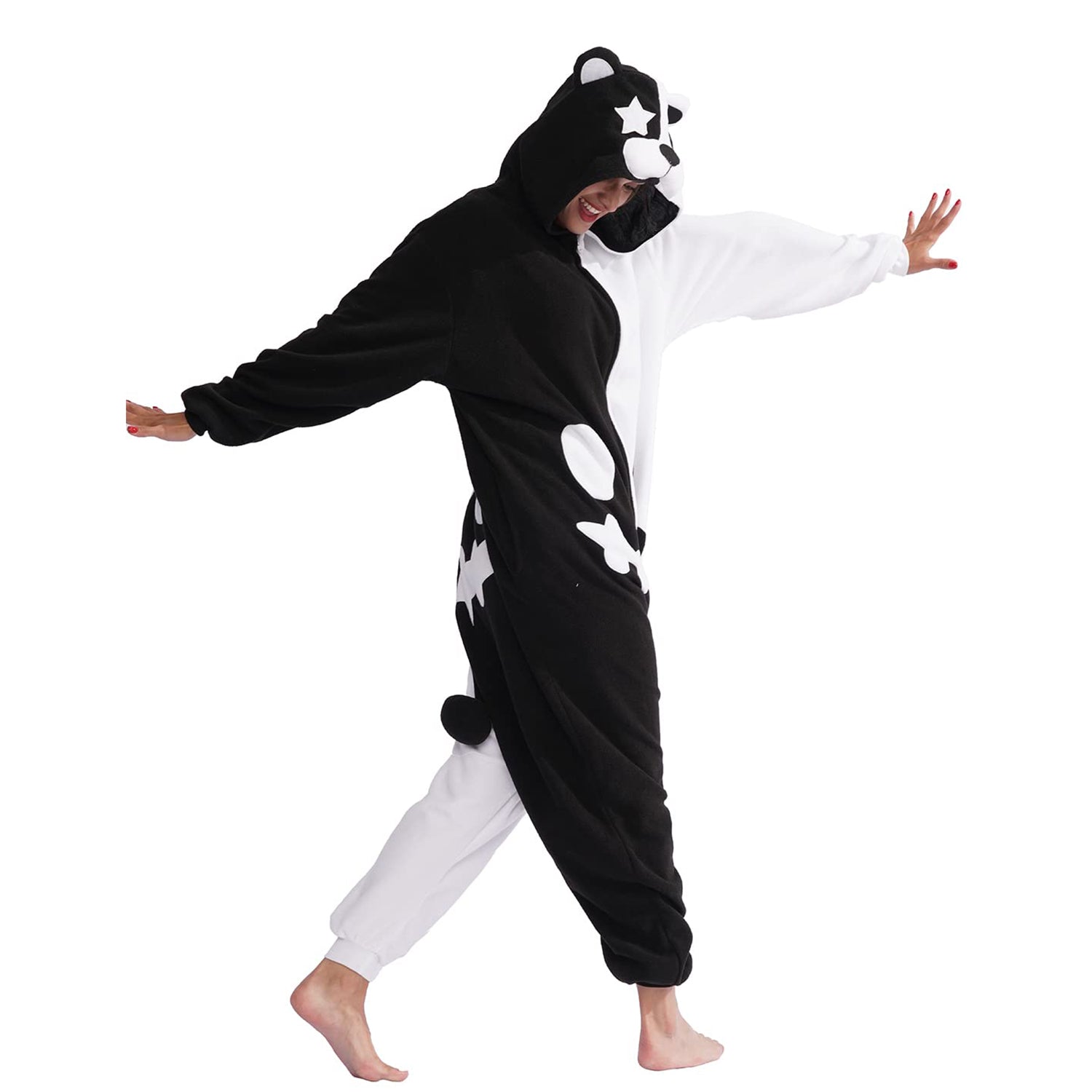 Black-White Bear Onesie - ANACOSPLAYONE